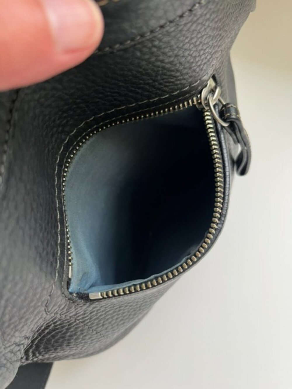 Coach Black Pebbled Black Leather Crossbody Bag - Picture 6 of 10